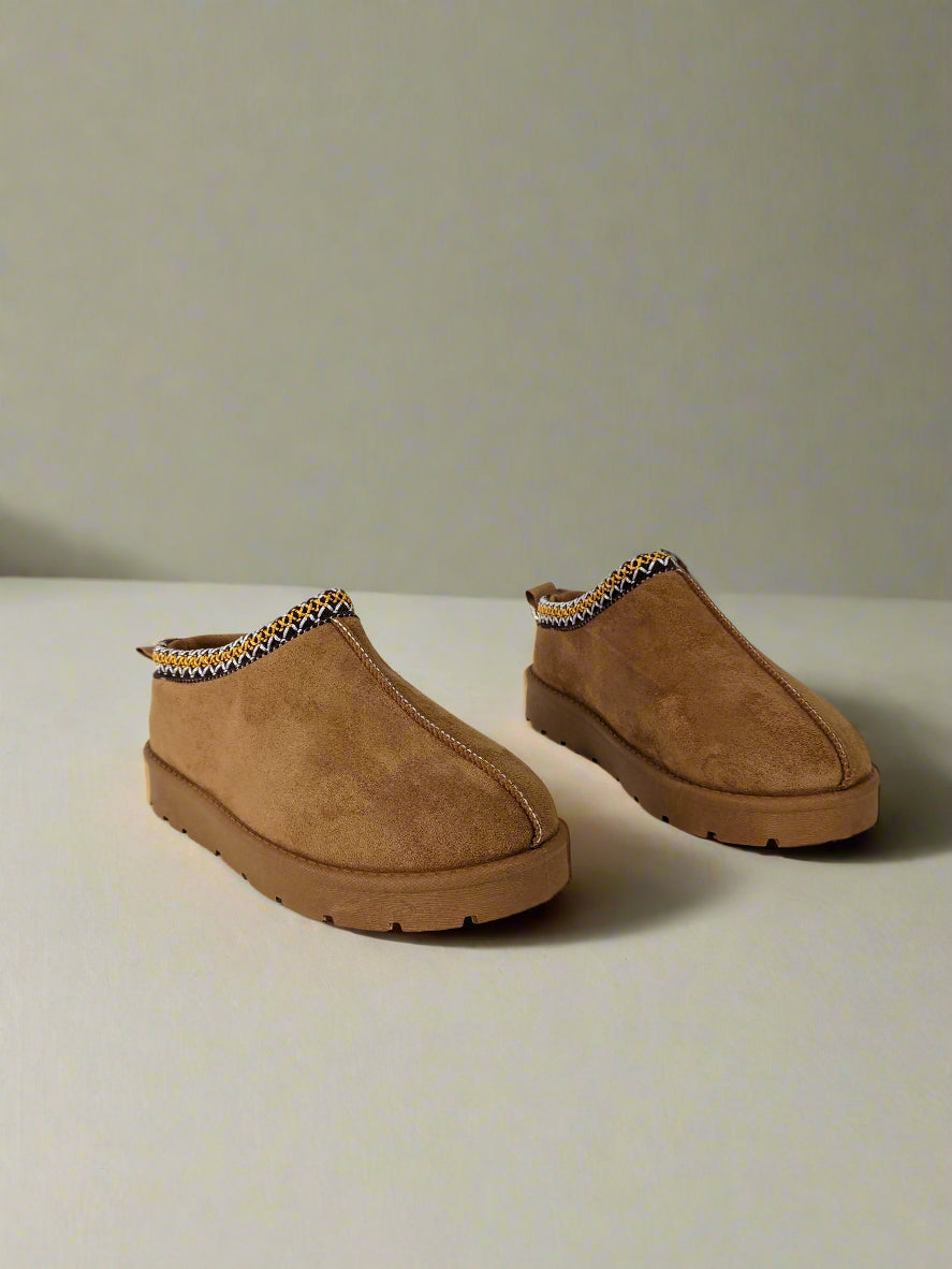 Camel Snug Mule Slippers