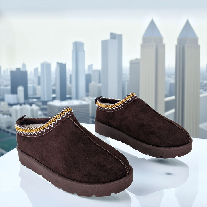 Chocolate Brown Snug Mule Slippers