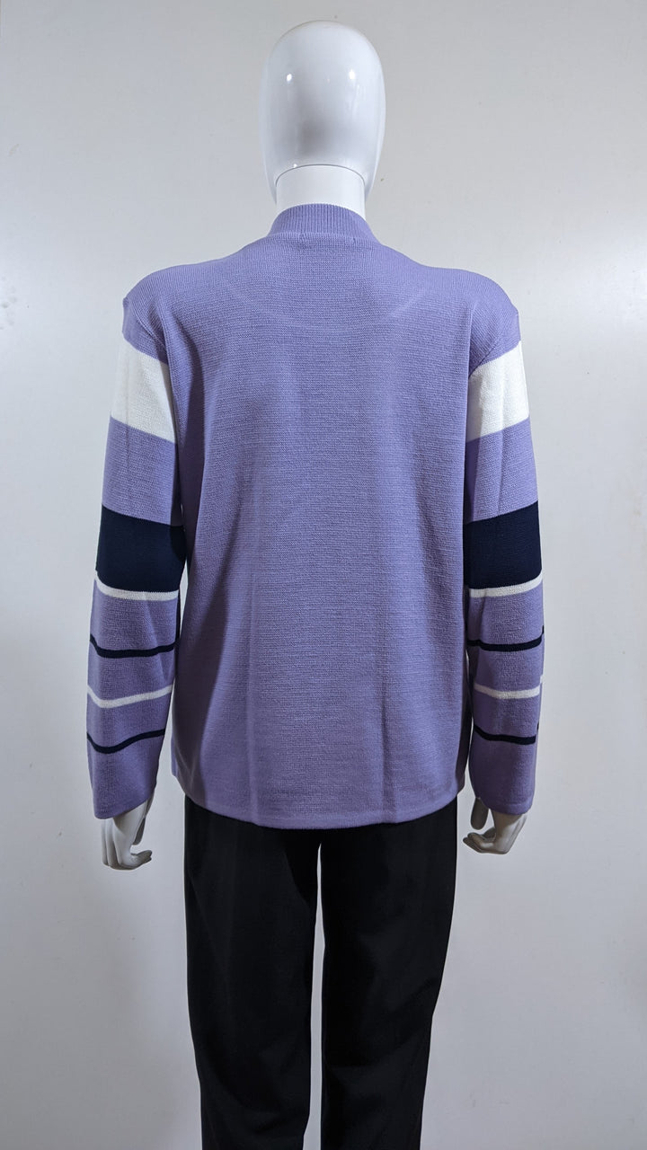 Lavender Striped Twinset Jumper