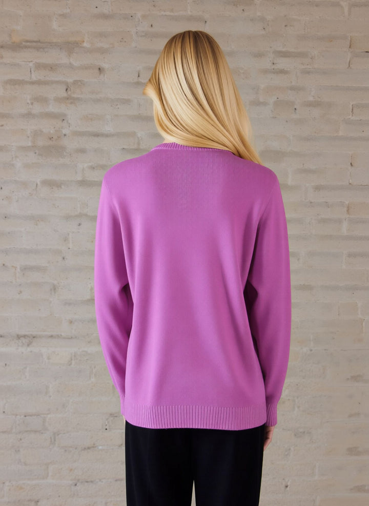 Pink Stripe Twinset Jumper