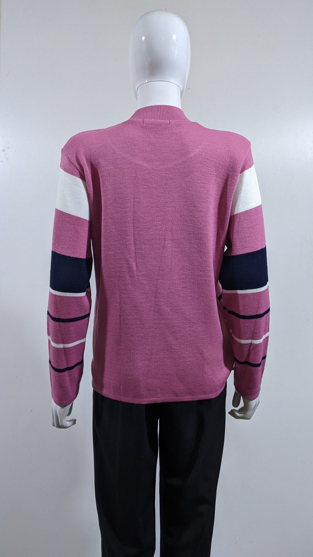 Pink Striped Twinset Jumper