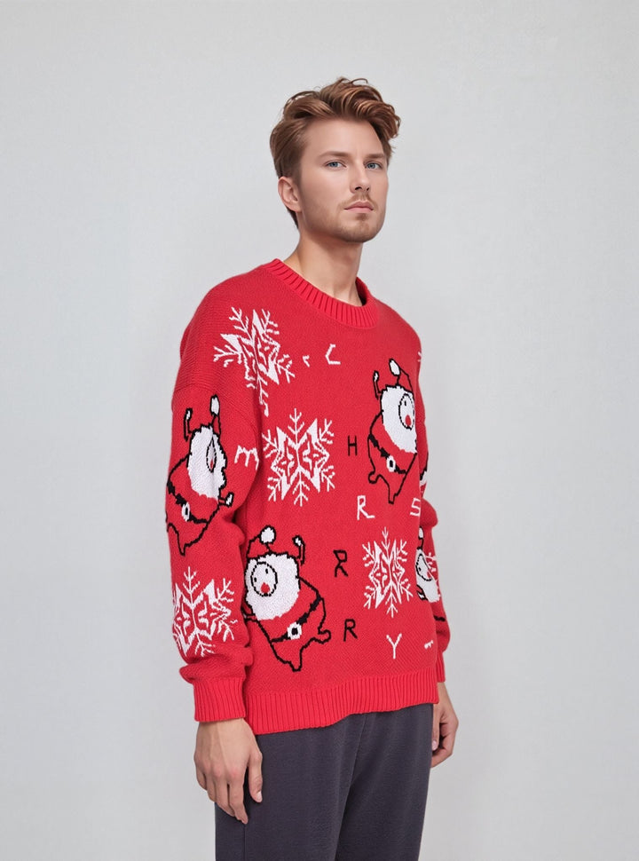 Red Santa Novelty Christmas Jumper