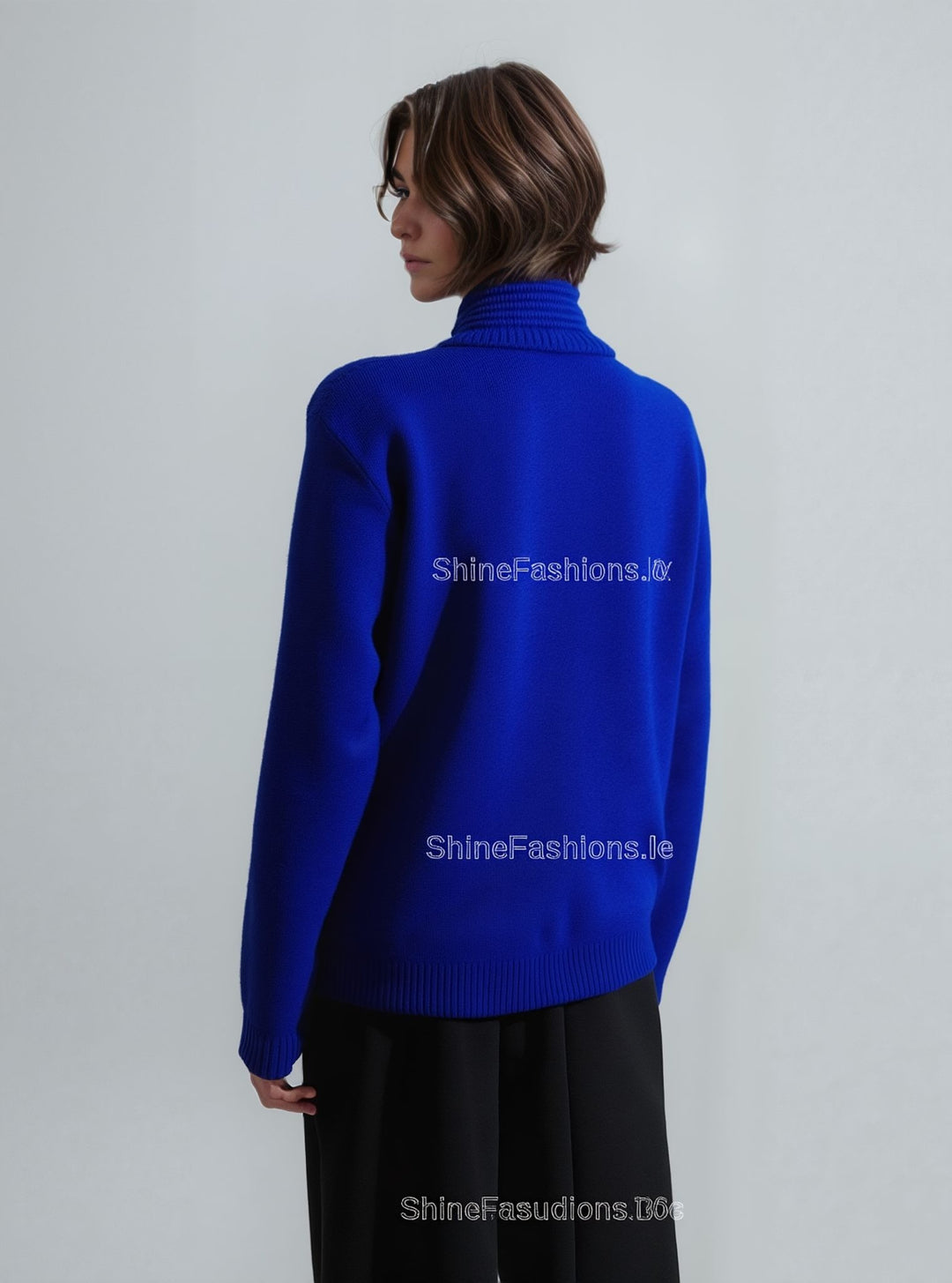 Royal Blue Stripe Twinset Jumper