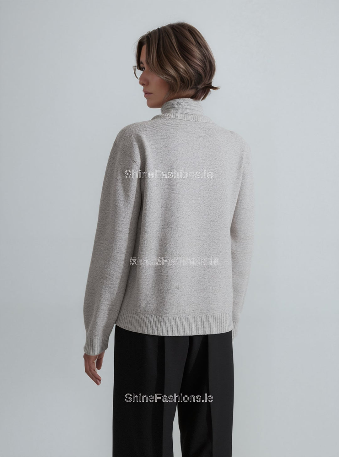 Beige Stripe Twinset Jumper