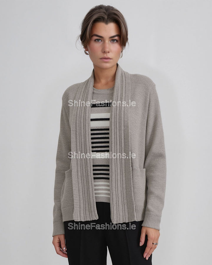 Beige Stripe Twinset Jumper