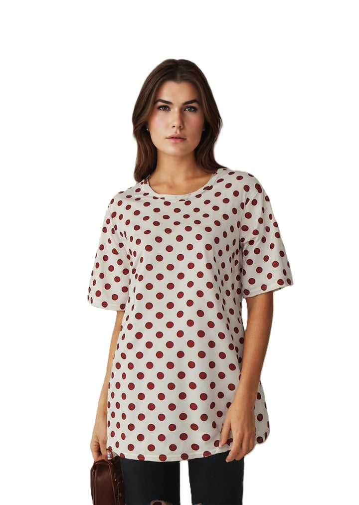 Red Polka Dot Top