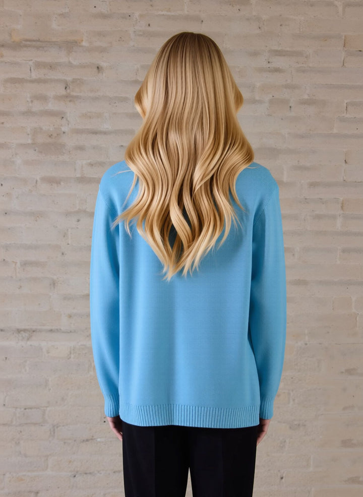 Turquoise Stripe Twinset Jumper