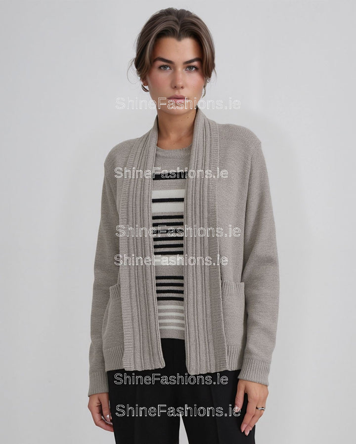 Beige Stripe Twinset Jumper