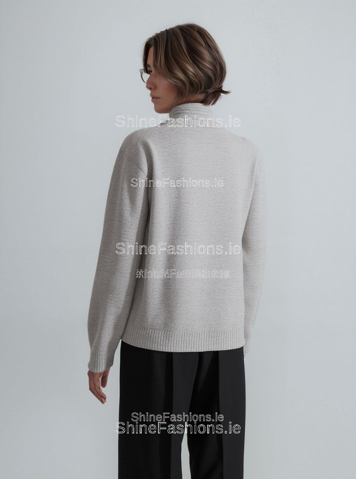 Beige Stripe Twinset Jumper