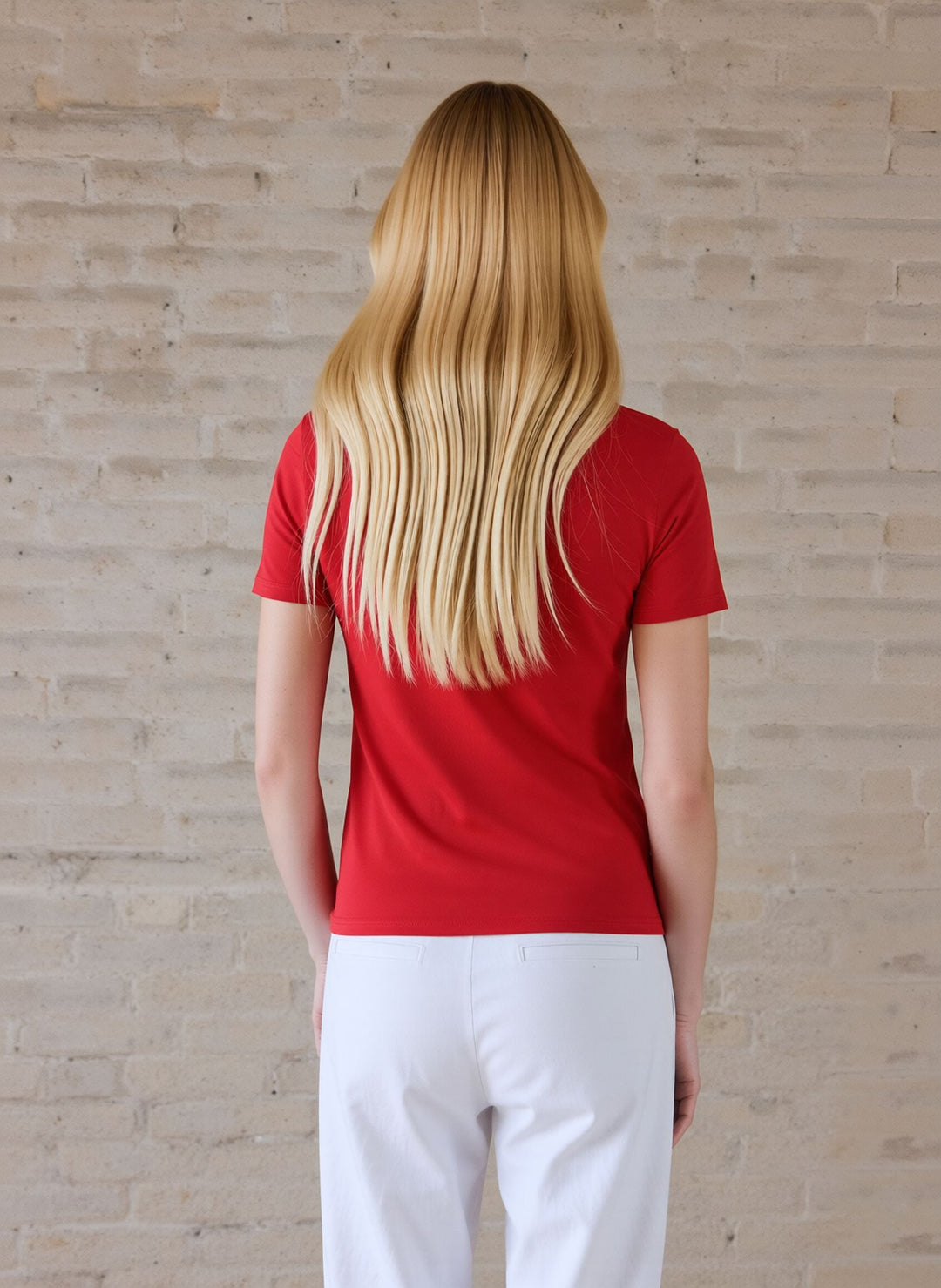 Red Paris Eiffel Tower Graphic Fashion T-Shirt