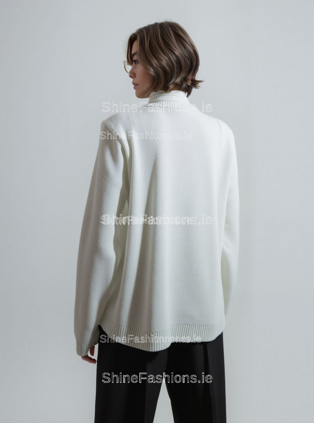 White Stripe Twinset Jumper