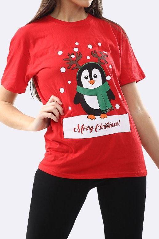 Red Robin 'Merry Christmas' T-Shirt