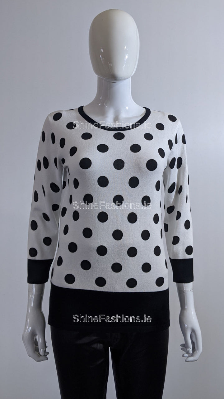 Black Polka Dot Jumper