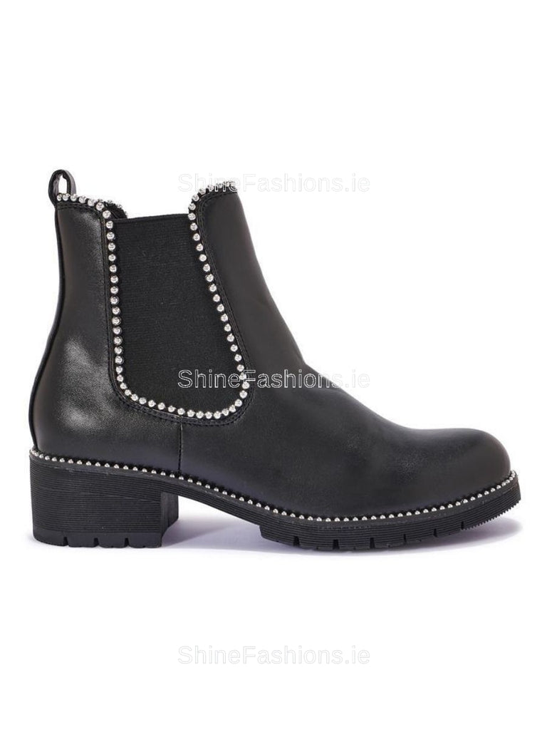 Stud detail ankle clearance boots