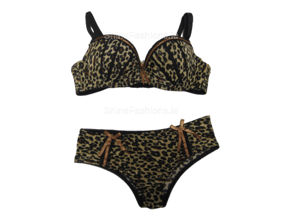Brown Leopard Print Lingerie Set – ShineFashions.ie