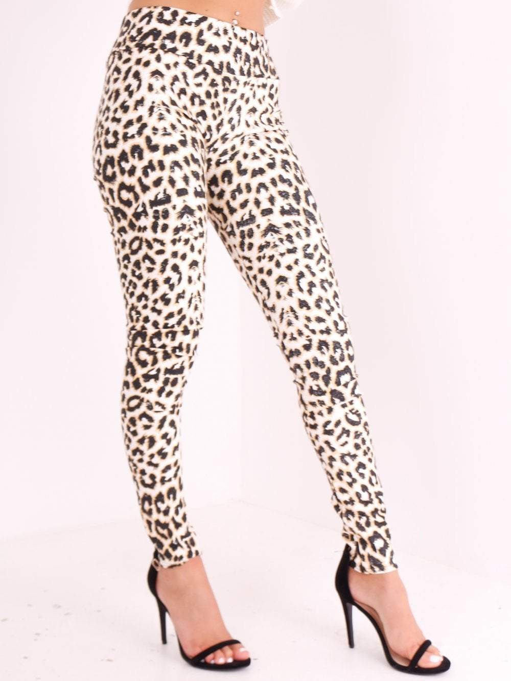 Leopard Print PVC Legging