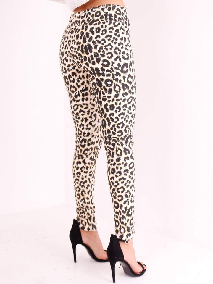 Leopard Print PVC Legging