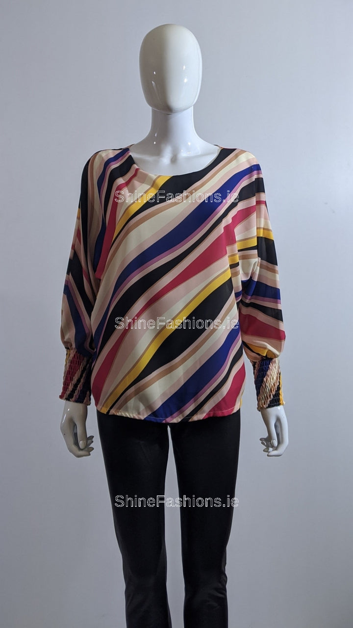 Multicolour Stripe Design Top 