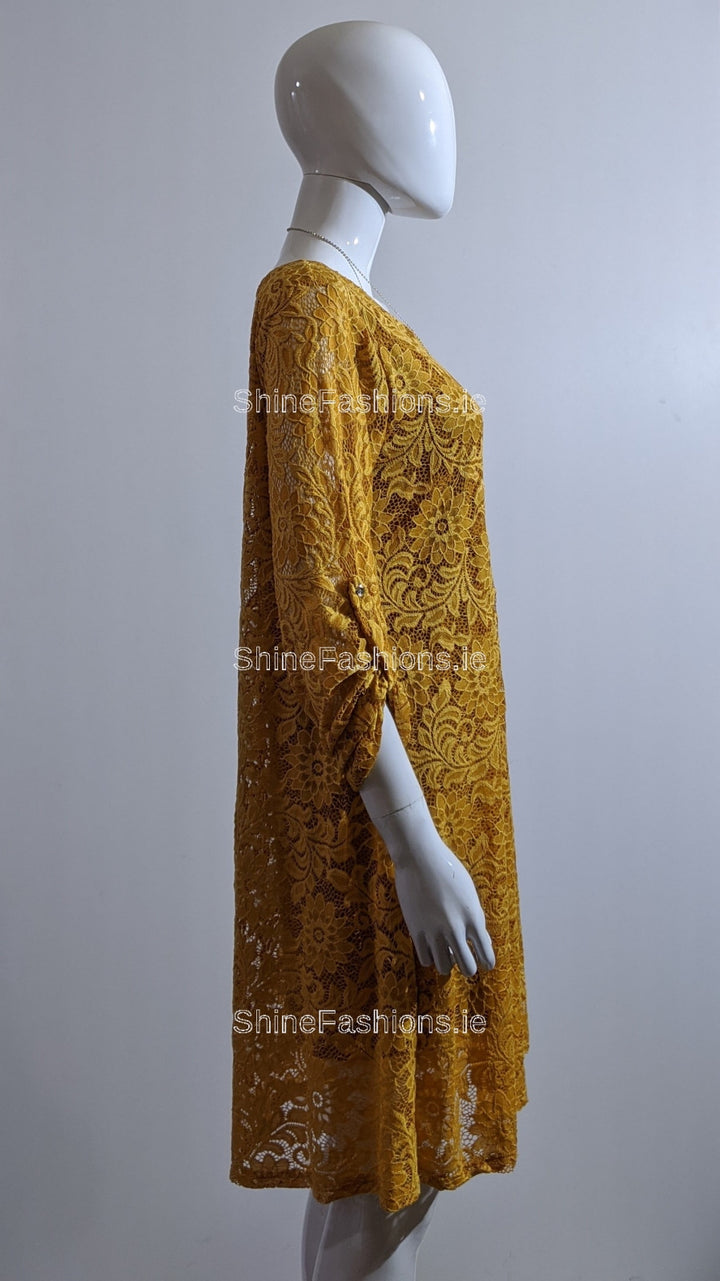 Mustard Lace Dress