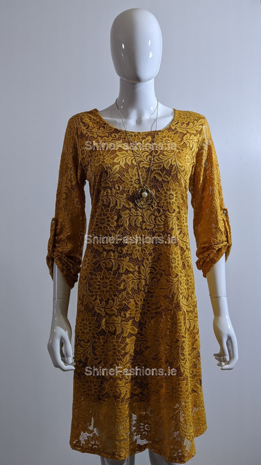 Mustard Lace Dress