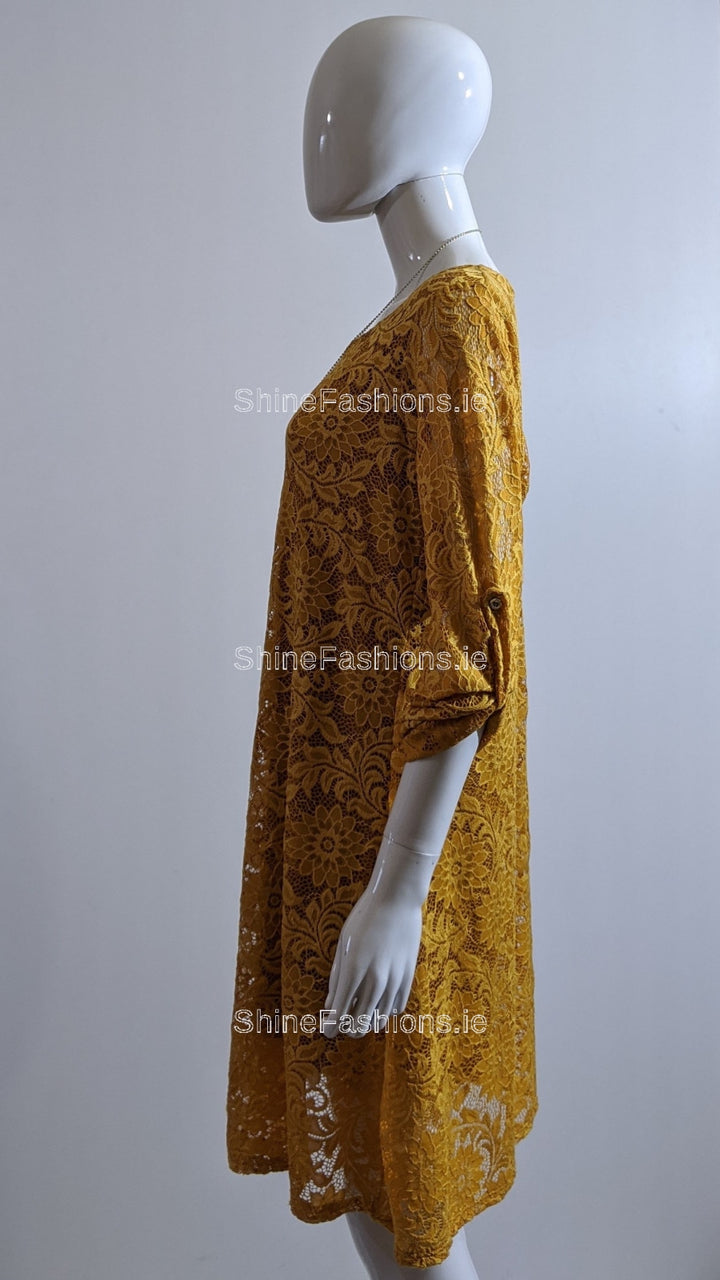 Mustard Lace Dress