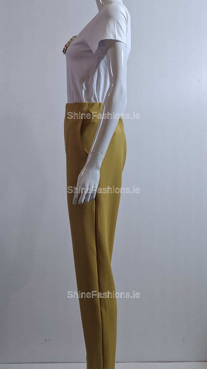 Mustard Slim Fit Trouser