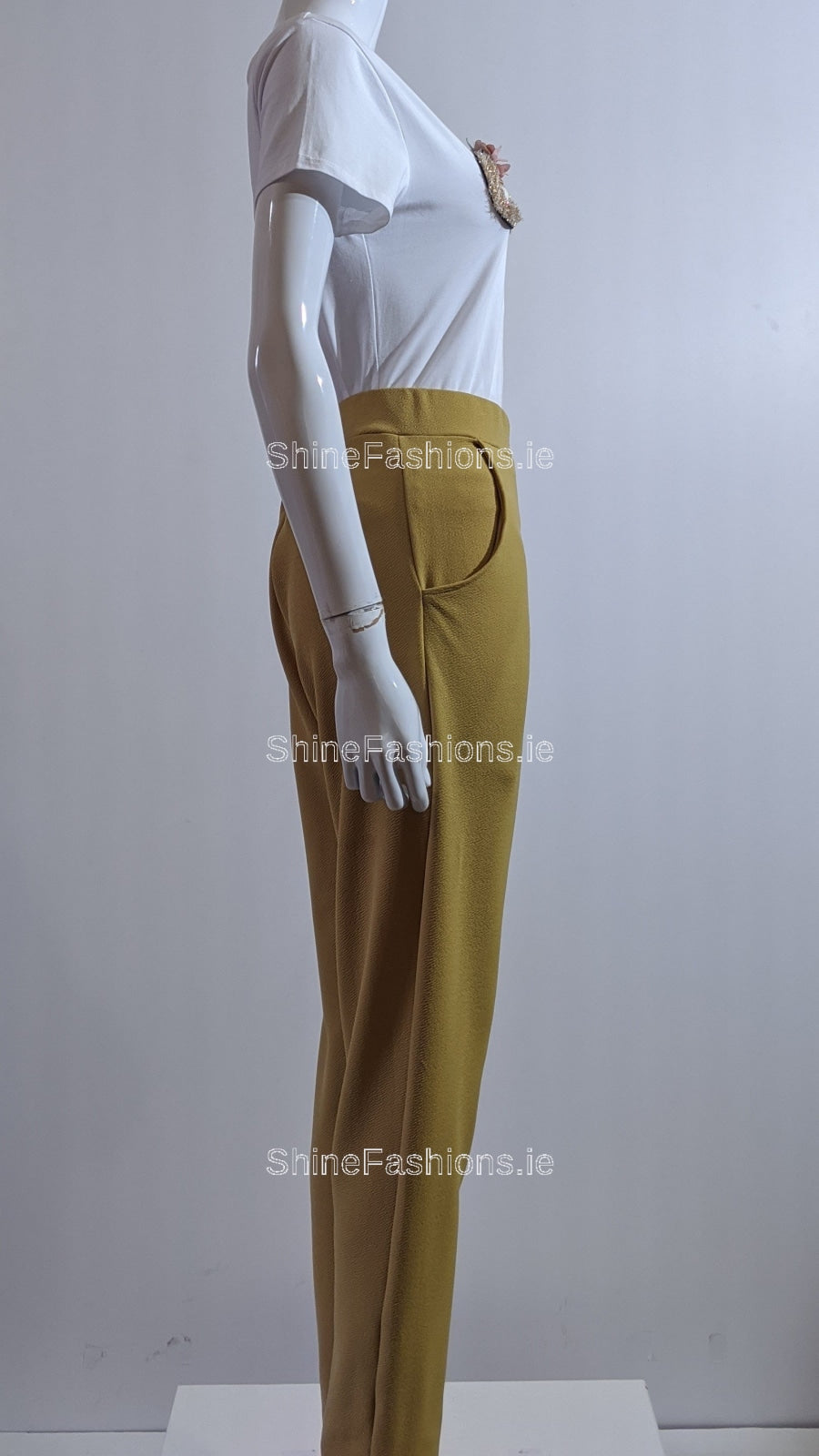 Mustard Slim Fit Trouser