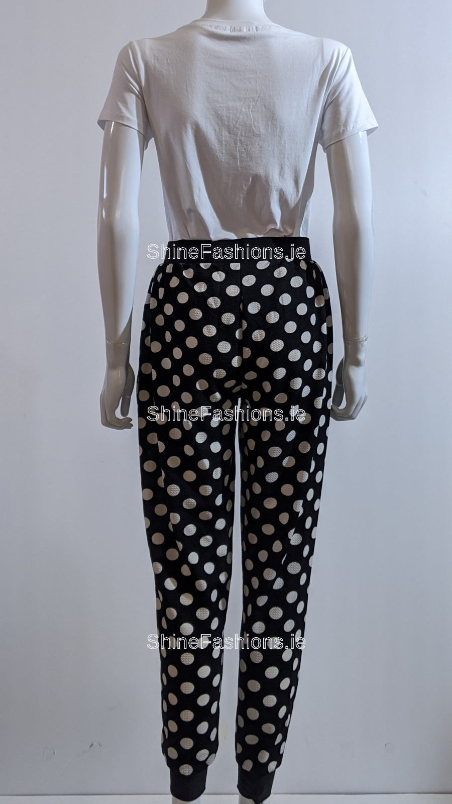 Polka Dot Cuffed Trouser