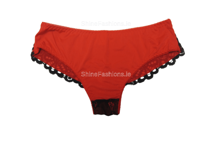 Red Lace Design Lingerie Set