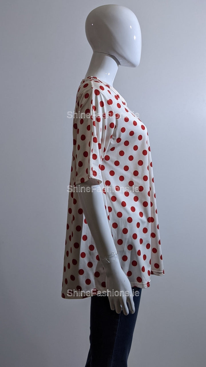 Red Polka Dot Top