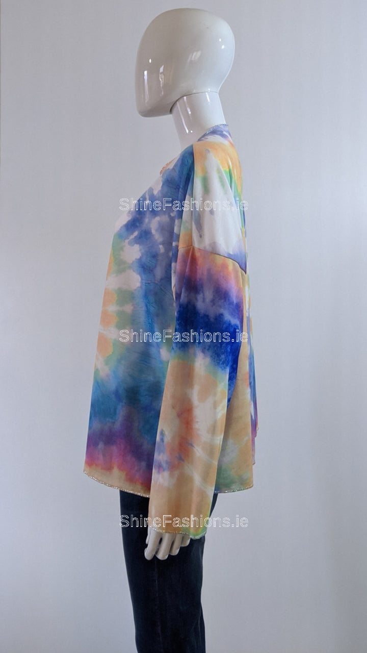 Tie Dye Swirl Tunic Top