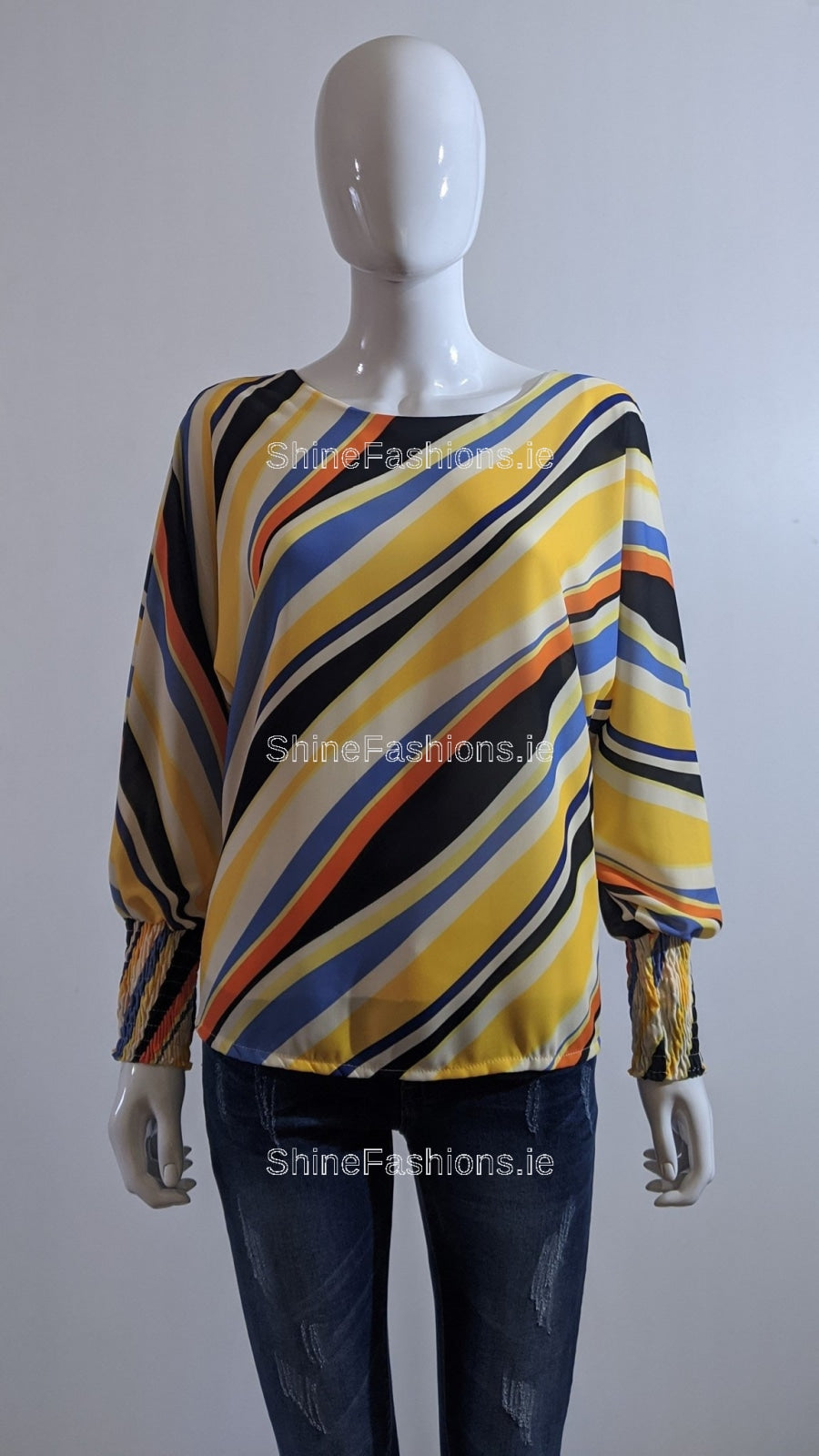 Yellow Stripe Design Top